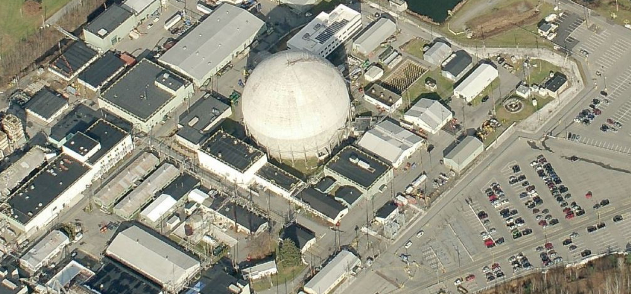The first containment building, courtesy Bing Maps – the Nuclear ...